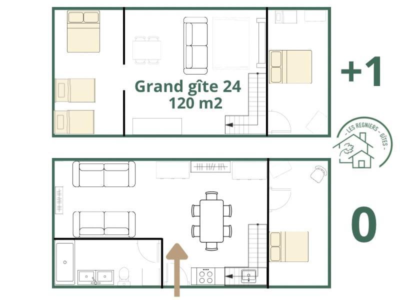 Les Regniers - 2 Gites Voisins Pour Familles Et Groupes Eynesse Exterior foto